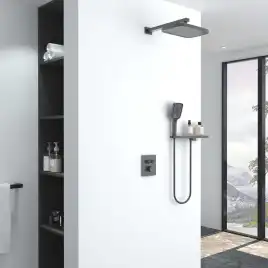 Душевая система  Vincea  VSFW-321MT1RGM VSFW-321MT1RGM  с термостатом, встраиваемая, вороненная сталь