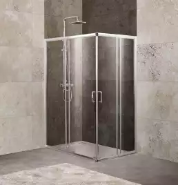 Душевой уголок BelBagno UNIQUE-AH-2-100/115-75/90-C-Cr профиль Хром стекло Прозрачное