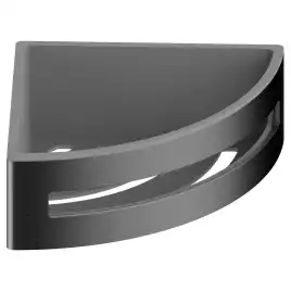 Полка угловая AVS Kori, 20х20 см, оружейная сталь