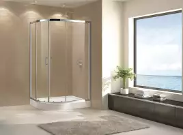 Душевой уголок CEZARES ECO-O-RH-2-120/100-C-Cr профиль Хром стекло Прозрачное
