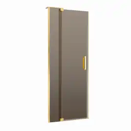 Душевая дверь CEZARES SLIDER-B-1-80/90-BR-BORO бронза стекло, профиль Брашированное золото