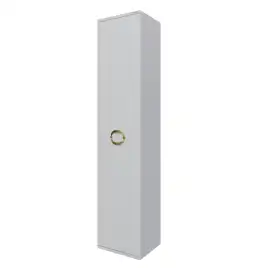 Шкаф-пенал для ванной Grossman Атрио 35 подвесной, белый глянцевый (303509)