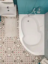 Акриловая ванна 1Marka DIANA 150x90 Асимметричная Белая Левая 01ди1590л