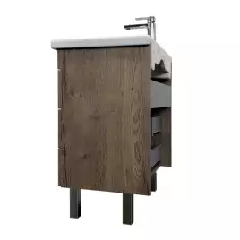 Тумба с умывальником Comforty Никосия 70Н Дуб темный, 00-00008854