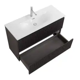 Тумба под раковину BelBagno UNO-MINI-1000-2C-SO-GSO подвесная, Темно-Серый Матовый