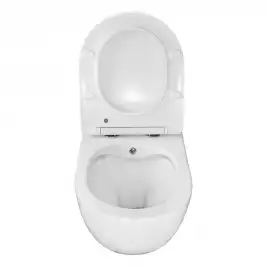 Подвесной унитаз Azario Allegro AZ-3105B c функцией биде, безободковый с сидением микролифт, цвет белый