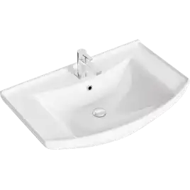 Тумба с раковиной напольная Aqwella Corsica 75 см, KOR0107, цвет Белый