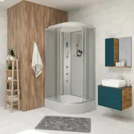 Душевая кабина Niagara Classic 110х80х215 NG-33184-14LF средний поддон, с гидромассажем, 331844LF