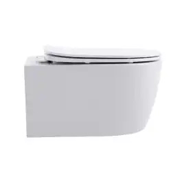 Унитаз с инсталляцией SET AQUATEK ЕВРОПА cmp017 с сиденьем микролифт и Черной матовой клавишей смыва