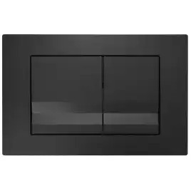 Кнопка смыва AZARIO NEW AZ-001.04 двойная, пластик, черный матовый