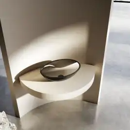 Раковина накладная ABBER KRISTALL 50х35х15 AT2802Onyx, овальная, черная