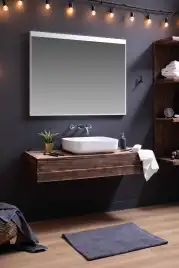 Раковина накладная Aquanet SOUL-1 50х40х13,5 прямоугольная, Белая глянцевая