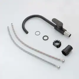 Смеситель для кухни Aquatek Ника AQ1882MB, Черный матовый