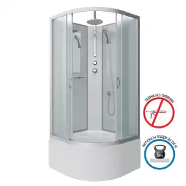 Душевая кабина Niagara Classic 80х80х210 NG-2307-14BKT высокий поддон, без гидромассажа, 23071424BKT