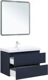 Тумба под раковину Aquanet Вега 2.0 80 маренго, подвесная, 337949