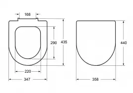 Сиденье Roca Debba Round дюропласт, микролифт ZRU9307607