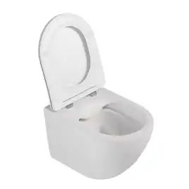 Подвесной унитаз ABBER Bequem AC1100MW белый матовый, безободковый, с сиденьем микролифт