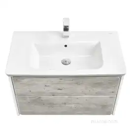 Тумбы под раковину Roca Ronda 80 ZRU9303004 подвесная, цвет, Белый матовый / Бетон