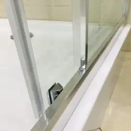 Душевая дверь в нишу AVS Квант 120 профиль хром, стекло прозрачное, 803-0017-195-12-CR-T