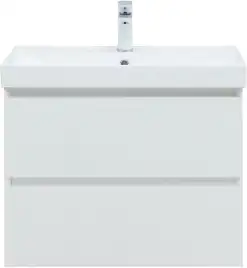 Тумба под раковину Aquanet Альтера 70 белый матовый, подвесная, 337155