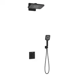 Душевая система  Vincea Inspire VSFW-3I21MT4MB VSFW-3I21MT4MB  с термостатом, встраиваемая, черный матовый