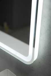 Зеркало BelBagno SPC-MAR-800-800-LED-TCH-LNZ с подсветкой и встроенной линзой 3-х кратного увеличения