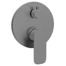 Смеситель для ванны AVS Basic 811-704-GM встраиваемый, с внутренней частью, оружейная сталь