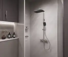 Душевая система  Vincea Core VSFS-4CO1BN VSFS-4CO1BN для ванны с изливом, брашированный никель