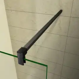 Душевая перегородка Good Door Walk IN SP-120-C-В, ВИ00015, профиль Черный, стекло Прозрачное