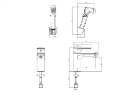 Смеситель для раковины Aquatek Ника AQ1812BG, Золото матовое