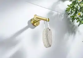 Крючок для полотенец Aquatek Оберон AQ4202BG двойной, Золото матовое