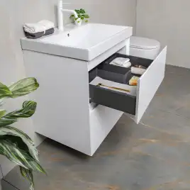 Тумба с раковиной AVS Гармония 60 белая, N821-07-600WG-02-610WG