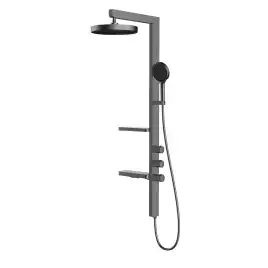 Душевая система  Vincea Inspire VSFS-3I11GM VSFS-3I11GM для ванны с изливом, вороненная сталь