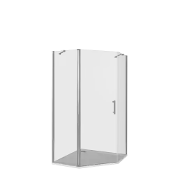 Душевой уголок Good Door MOKKA PNT-90-C-WE профиль Белый стекло прозрачное
