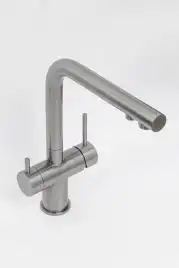 Смеситель для кухни AVS PureRiver 827-160-BS, Г-образный излив, брашированная сталь