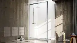 Душевой уголок Veconi Rovigo RV-072 100х80х190, профиль Хром, стекло прозрачное (RV072-10080-01-C4)