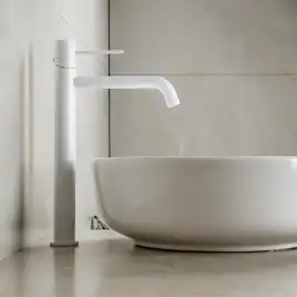 Смесители для раковины AVS Slimmer 811-101-MW высокий, белый матовый