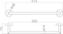Держатель для полотенец Allen Brau Priority 6.31A11-00 хром
