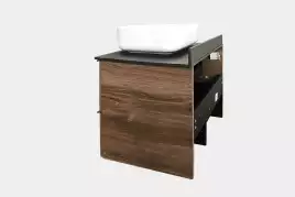 Тумба с умывальником Comforty Штутгарт 75 Дуб темно-коричневый, 00-00001884