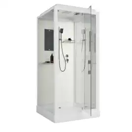 Душевая кабина Niagara Standart 90х90 ST90/15Q низкий поддон, белый профиль