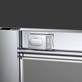 Душевая дверь Vincea Alpha 130 VDS-3AL130CLGM, раздвижная, профиль вороненая сталь, стекло прозрачное