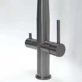 Смеситель для кухни с гибким изливом AVS PureRiver оружейная сталь, 811-170-GM