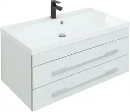 Тумба под раковину Aquanet Верона 90 белый (подвесная 2 ящика) 172335