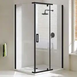 Душевой уголок AVS Фаворит 120x100 профиль черный матовый, стекло прозрачное, 803-0025-195-1210-BM-T