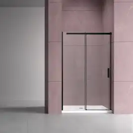 Душевая дверь Vincea Dice 110 см, VDS-4D110CLB, профиль Черный, стекло Прозрачное