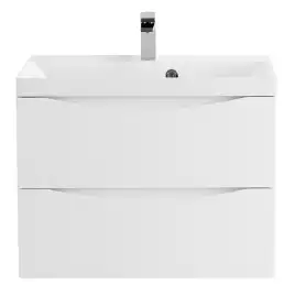 Тумба под раковину BelBagno MARINO-700-2C-SO-BL-P подвесная Bianco Lucido