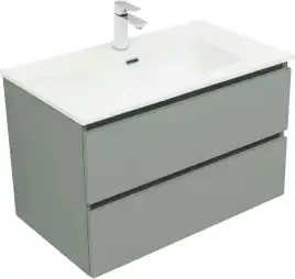 Тумба под раковину Aquanet Вега 2.0 80 мисти грин, подвесная, 337961