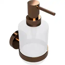 Настенный дозатор для жидкого мыла вариант MINI 200 мл 7,5 см BEMETA CORAL медное золото глянец 158109102