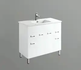 Умывальник CeramaLux 9010E 1010х465х160 Полувстраиваемая цвет Белый