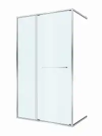 Душевая дверь CEZARES LUX-B-FS-11-120-C-CR прозрачное стекло, профиль Хром